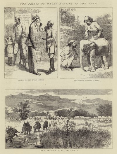 El Príncipe de Gales cazando en el Terai de Alfred Chantrey Corbould